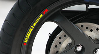 Suzuki GSXR Rim Decal set