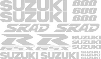 Suzuki 600 GSXR 17 Decal Set