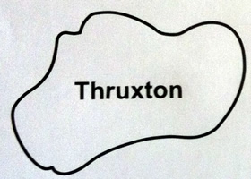 Thruxton Circuit Map Decal