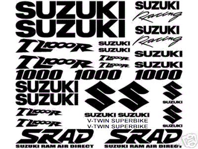 Suzuki TL 1000R Full 27 Decal Set