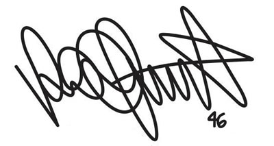 Valentino Rossi Autograph Decal