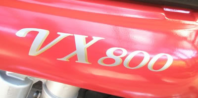 VX800 Decal for the Suzuki VX 800