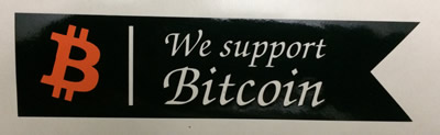 We support Bitcoin Decal