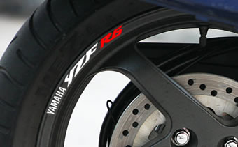 Yamaha YZF R6 Rim Decal set