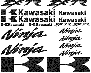 Kawasaki ZX-7R Ninja 18 Decal Set