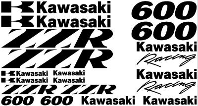 Kawasaki ZZR 600 Decal Set